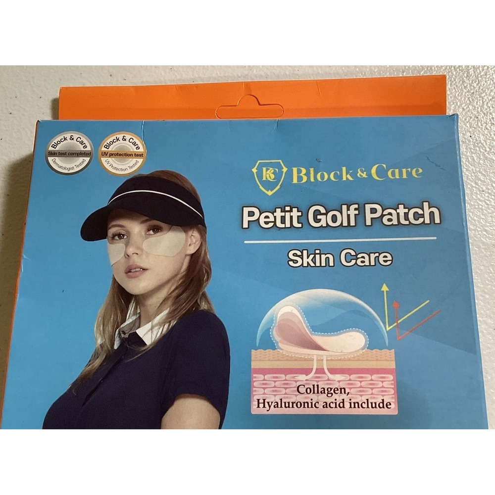 4 Pairs Petit Golf Patch Skin Care ‎ Block & Care Collagen UV Protect HA